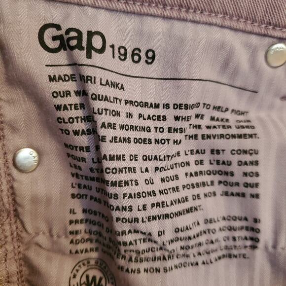 GAP 1969 Authentic True Skinny jeans in lavender Inseam 29.5 Size 29R - Picture 5 of 6